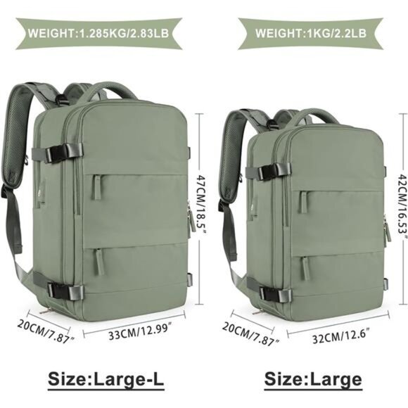 Large Travel Backpack For Women Men,Carry On Backpack - Picture 2 of 8